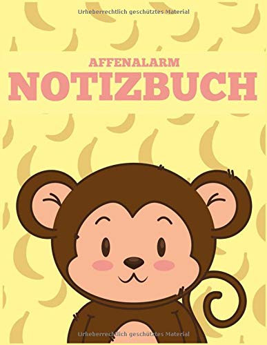 Preisvergleich Produktbild Affenalarm Notizbuch a4: College block a4 liniert 99 Seiten - Dranbleiben, Erfolgsjournal, Klarheit, Ausfüllbuch, Bullet Journal, Schreibbuch