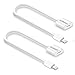 Produktbild aceyoon Lightning Verlängerungskabel kurz 30cm 8 Pin 2 Set iPhone Kabel Verlängerung Ladekabel Weiß Apple Dock Extender Cable short für iPhone X 8 Plus 7 Plus 6 6s Plus 5 5s 5 Se iPad iPod