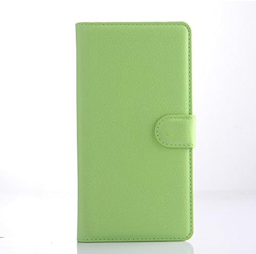 Pu Leather Flip case for ZTE Nubia Z9 MAXSlim Series Flip Wallet Case with Card Slots Shockproof Resistant Hybrid Protective Case Built In TPU Silicone Back Case Cover For ZTE Nubia Z9 MAX(5.5 Inches) Green