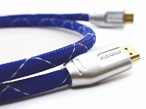 Ricable Across C15 - 15 Meter - Kabel HDMI 2.0 High Speed 3D bescheinigt mit Ethernet entworfen für den Durchlauf in Kanäle und Wellblech mit abnehmbaren Verbinder und Bandweite 21 Gbps. Hi-Fi Qualität für den AV HD Anschluss mit 25 AWG OFC Kupferleiter und vergoldeten abgeschirmten Verbinder. Italienisches Design und Lebenszeitgarantie on-Site