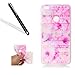 Produktbild Huawei P8 Lite 2017 Schutzhülle,Huawei P8 Lite 2017 Handyhülle,Leeook Ultra Dünn Schlank Kratzfest Tpu Bumper Hülle Schön Rosa Muster Weiche Silikon Slim Flexibel Tasche Etui Cover für Huawei P8 Lite 2017 + 1 x Schwarz Eingabestift-Rosa