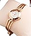 Produktbild LCLrute Top Qualität Quarzuhr-Art- und Weisefrauen-Damen-Greifer-Armband-Armbanduhr-runde Quarz-analoge Uhr (Weiß)