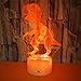 Produktbild Heißeste 7 Farbe Blinkende Acryl 3D Dinosaurier Nachtlicht Usb Ladegerät Riss Basis Gefälle Led Schlafzimmer Lampe Geschenk Für Kinder Fernbedienung