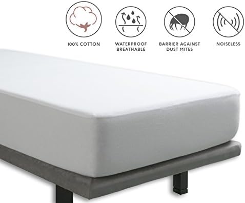 Tural – Mattress protector and fitted sheet 2 in 1 Waterproof and breathable. 100% Cotton. Small Single Size 80x200cm