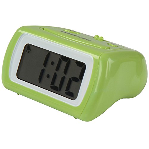 Jago Digitalwecker Reisewecker Wecker für den Nachttisch mit anschwellendem Alarmton, Displaybeleuchtung auf Tastendruck Snooze mit Farbwahl - 5