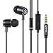 Produktbild AMNIE AM-EM203 Ohrhörer Kopfhörer - High Definition, In-Ear, kein Kabelsalat, Geräuschisolation durch Mikrofon und 3,5 mm Kabel für iPhone, iPod, iPad, MP3-Player, Samsung Galaxy, etc, Schwarz