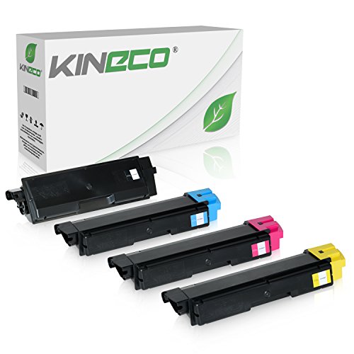 4 Toner kompatibel zu TK-590 TK590 für Kyocera FS-C2026MFP, FS-C2126MFP, FS-C2526MFP, FS-C2626MFP , FS-C5250DN, ECOSYS M6026, M6526, P6026 - Schwarz 7.000 Seiten, Color 5.000 Seiten