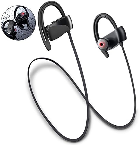 Topsion Wireless Earbuds, Water Resistant Headphones with Microphone + Carrying Case Bluetooth CSR 4.1 HD Stereo Noise Canceling (Black)