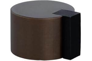 EVI HERRAJES EI Herrajes| Butée de Porte Adhésive au Sol |Ø28x20mm|Laiton finition Rustique pour l'intérieur et l'extérieur | Protection de porte| 04019328LRU