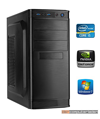 dercomputerladen Office PC System Intel, i5-4460 4×3,2 GHz, 16GB RAM, 2000GB HDD, nVidia GT730 -4GB, inkl. Windows 7 (inkl. Installation)