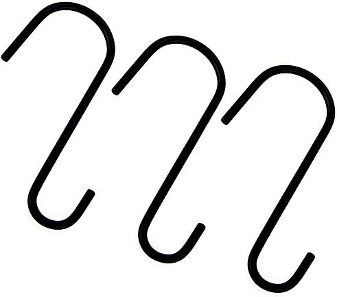 WandLee 3Pack CW3191 Multifunctional Steel S Shaped Hanging Hooks, Hangers for Bird Feeders, hang plant & flower pots