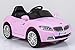 Price comparison product image Ricco S2188 PINK Kids Coupe BMW Style Ride on Car with LED Lights Music Parental Remote Control