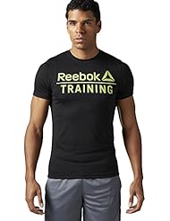 Reebok Training Speedwick Camiseta de Manga Corta, Hombre, Gris (Brgros), XL