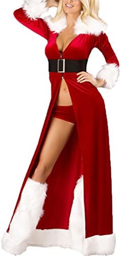 Underwear For Women,Moonuy Ladies Girl Fashion Sexy muslin Spice Temptation Mini Skirt Lingerie Sleepwear Babydoll Nightwear Set Xtmas Party Dress (Red, Length 130 cm, Bust 88cm-102cm/34.6"-40.2")