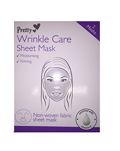 Pretty Anti Aging Wrinkle Care Face Sheet Mask - Pack of 2