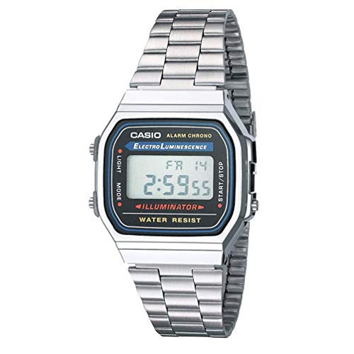Casio Orologio Analogico-Digitale Unisex con Cinturino in Metallo A158WA-1DF