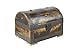 Produktbild Große Schatztruhe 28x20x20cm Holztruhe Schatzkiste Vintage Look Antik Design Piraten Schatzsuche Holz Massiv Braun Spardose Schatulle Bauernkasse Box Sparkasse Holz-Truhe