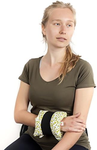 ✿ HEATING PADS for JOINTS ✿ 35x15 cm Microwavable Wheat Bag with Lavender Flowers and Washable Cover Heat and Cold Pack 100% Cotton Fabric Handmade ➤ST10