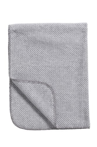 Meyco Baby Blanket 100% Cotton (75 x 100 cm, Stripy Pepita Grey)