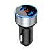Produktbild jEZmiSy, Autoladegerät, Zigarettenanzünder, Dual USB 3.1A Adapter, LED Voltmeter, Display, für iPhone Samsung - Silber