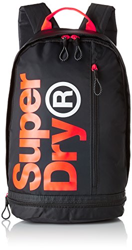 Preisvergleich Produktbild Superdry Herren Freshmanbackpack Rucksack, Mehrfarbig (Charcoal / Orange), 30x50x18 Centimeters