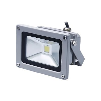 Auralum® 10W/30W/50W Super brilliant 10W 230V IP65 Waterproof Gris Blanc LED Projecteur de lumière d'inondation