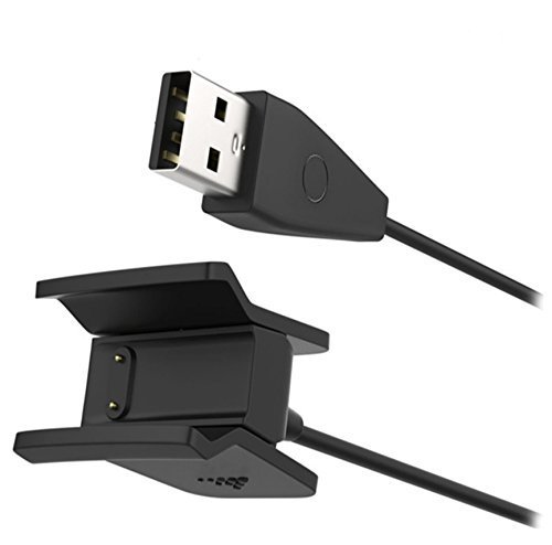 CAVN 2 Packs 55cm Chargeur Fitbit Alta HR Avec Bouton de R  initialisation Chargeur USB Rechargeable C  ble de Charge pour Bracelet Fitbit Alta HR Fitness  Noir