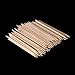 100 PCS Nail Art Polish Orange Wood Stick Cuticle Pusher Remover Manicure