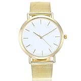 Dorical Damen-Armbanduhr Armbanduhr für Damen, Frauen Uhren Mesh-Gürtel Slim Uhr/Frau Luxus Mode Analoge Uhr, Glas Minimalistische Quartz Analog Uhren Sale(Gold)