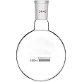 FZN Borosilicate Glass Round Bottom Boiling Flask with Inter Changeable Joint. 100 ML Capacity. Distillation Flask