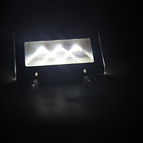 Signstek 4 Stk 3 LED Solar Wandleuchte Gartenleuchte Treppenbeleuchtung aus Edelstahl „CE + ROHS“ - 5