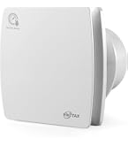 Ventilatore Estrattore Per Bagno Awenta Con Timer E Umidostato - 100mm Bianco Lucido