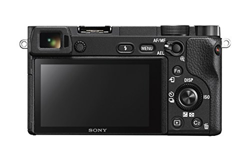 Sony Alpha 6300 E-mount Cameras/Body BIONZ x 24.2 Megapixel Exmor-CMOS APS-C CMOS Sensor, Quick Hybrid 425 Stage with .05 sec. Response time AF points, XGA OLED Viewfinder – Black