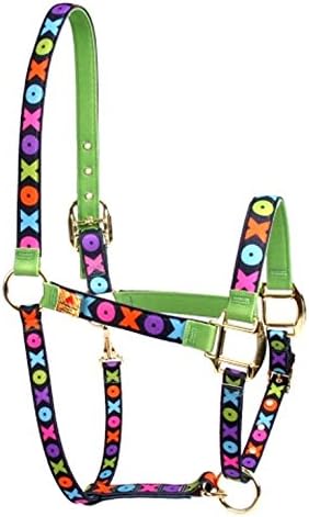 Red Haute Horse PJ Pet Products OXO Design Pattern High Fashion Premier Quality Horse Head Collar