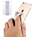 Price comparison product image Fone-Stuff Elastic Finger Grip, ULTRA-THIN SERIES, Mobile Phone, iPhone and iPad Tablet Kindle Holder in Clear Back Grey Strap