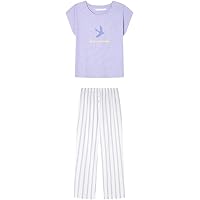Women'secret Daily Stripes - Pigiama Lungo Donna A Righe, Colore Verde, Morbido E Confortevole, Taglia XS - 5