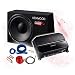 Produktbild Kenwood Basspaket 2-Kanal Endstufe/Verstärker+30cm Subwoofer+Kabel-Set - 1200W / KSC-W1200B - KAC-PS702EX + REN10KIT