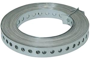 MINUTEX BANDELLA FORATA IN ACCIAIO ZINCATO MT. 10 - mm.12 NASTRO DI FISSAGGIO