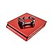 Produktbild Stillshine PS4 Slim Skin Aufkleber Sticker Design Folie schützende Haut Schale für Sony Playstation 4 Slim Konsole & 2 Dualshock Controller (Glossy Red)
