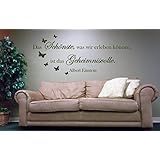 *NEU* Wandaufkleber/Wandtattoo/Wandsticker - Spruch/Zitat ***Das Schönste, was wir erleben können, ist das Geheimnisvolle. Albert Einstein*** (Größen.- und Farbauswahl)