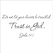 Produktbild Wandtattoo, petforu Wandtattoo Aufkleber Abnehmbare Wandbild Art Vinyl Home Decor DIY, "Don 't let your hearts werden Troubled Vertrauen in Gott John 14: 2,5 cm Zitate