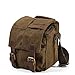 Produktbild AHWZ Vintage Small Waterproof Canvas Leder Trim DSLR Spiegelreflexkamera Shockproof Camera Shoulder Messenger Bag,Brown