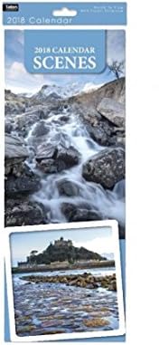 CALENDER SLIMLINE SCENERY 3 to choose from 2018 (Scenes)