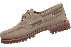 Timberland Classic 3-Eye Zapatillas de piel para hombre de Boat, color beige