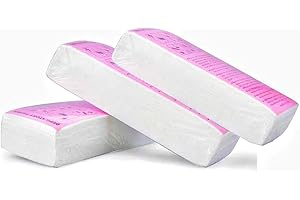 EHOMIIII 300 Pièces Jetable Bandes de Cire Professionnel,Paper Waxing Strips,Cire Bande de Papier,Dépilatoire Papier Corps Bandes épilatoires Cheveux Suppression Outil pour Accueil Salon Utilisation