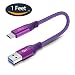 Produktbild iMangoo Typ C Kabel, USB 3.0 auf USB C langlebigem Nylon Typ C Geflochtene Schnur Schnell Ladekabel kompatibel mit Google Pixel 3 LG G6 Samsung Galaxy Note 9 S9 S10 Plus Huawei Mate 20 Pro Violett