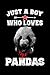Produktbild just a boy who loves Pandas: Funny Panda Saying gifts Boys Pandas Lover Ts Journal/Notebook Blank Lined Ruled 6X9 100 Pages