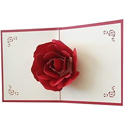 Kofun Sobre de Tarjeta de felicitación, 3D Pop Up Feliz Navidad Tarjeta de felicitación Cumpleaños Tarjeta de invitación de año Tarjetas de Papel Artesanía Hecha a Mano San Valentín Murciélago