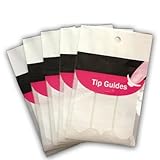 SODIAL(R) Nail Art Designs French, Chevron & Teardrop Nail Tip Guides Stickers (Pack of 5)