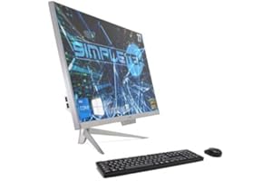 SIMPLETEK PC All in One RGB Core i7 Windows 11 Pro 27" Full HD RAM 16 GB SSD 960 GB | Webcam Integrata, WiFi5, Bluetooth | Computer Fisso Desktop